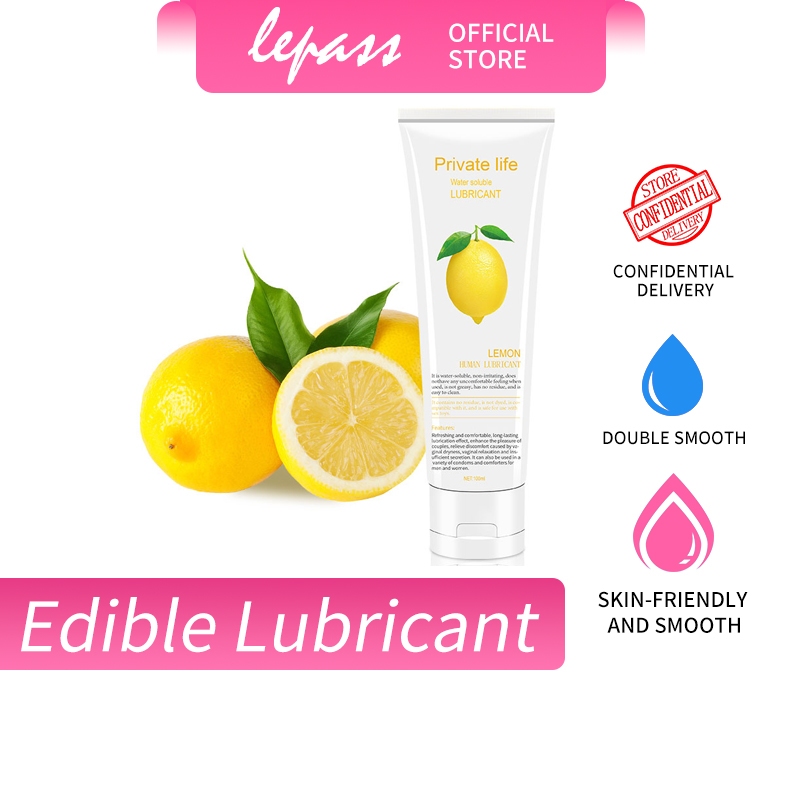 Lepass Ml Lemon Edible Fruit Flavored Lubricant Water Based Oral Sex