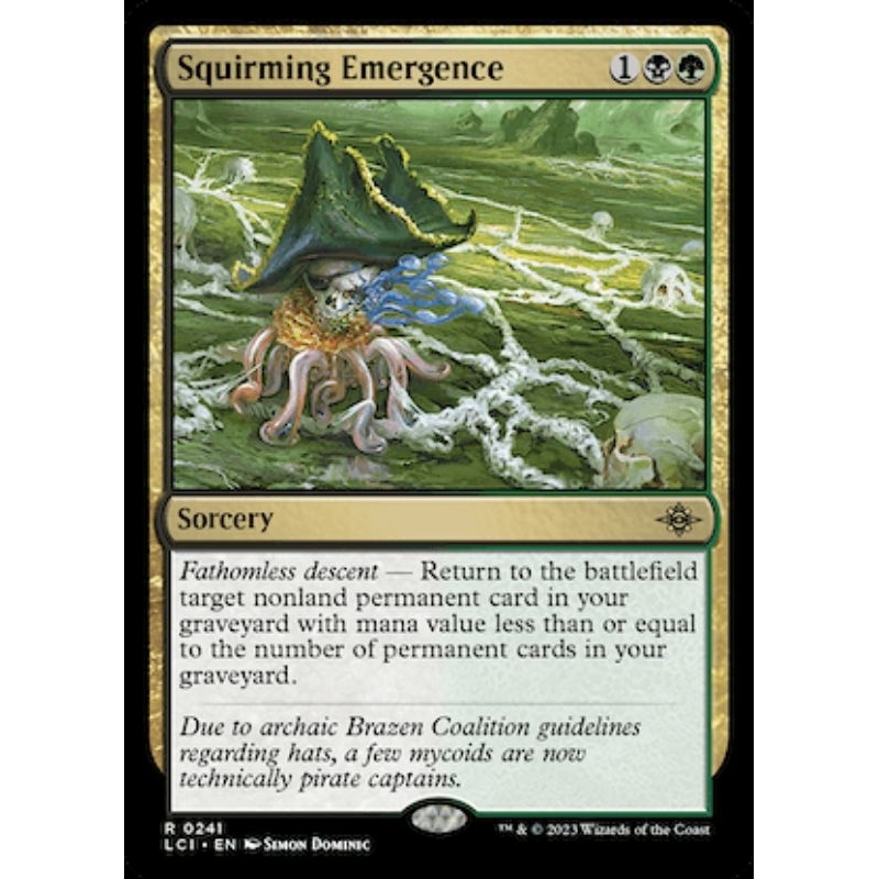 Squirming Emergence LCI Rare MTG Cards WotC Shopee Philippines