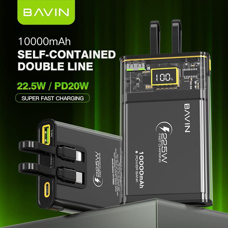 BAVIN PC1003S 20000mAh PC020 10000mAh Powerbank 22 5W 20W USB C PD