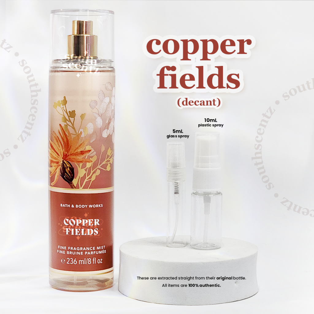 Copper Fields Bath And Body Works Body Mist BBW 5mL 10mL SouthScentz