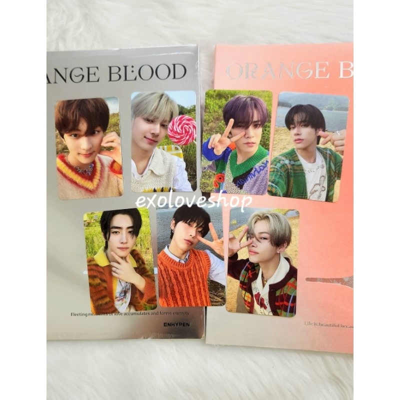 ENHYPEN ORANGE BLOOD SHOPEE POB PHOTOCARD Heeseung Jay Jake Sunghoon