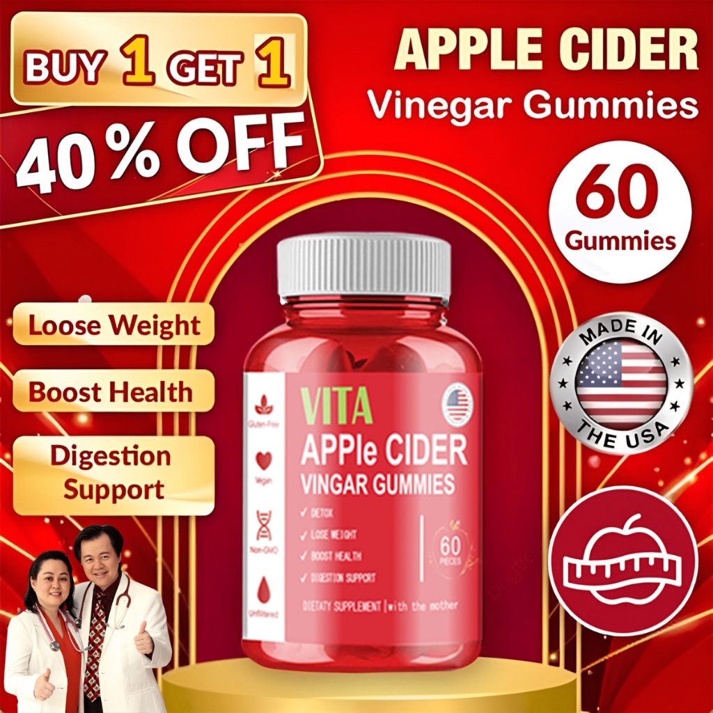 Vita Apple Cider Vinegar Gummies Weight Control Slimming Vitamin