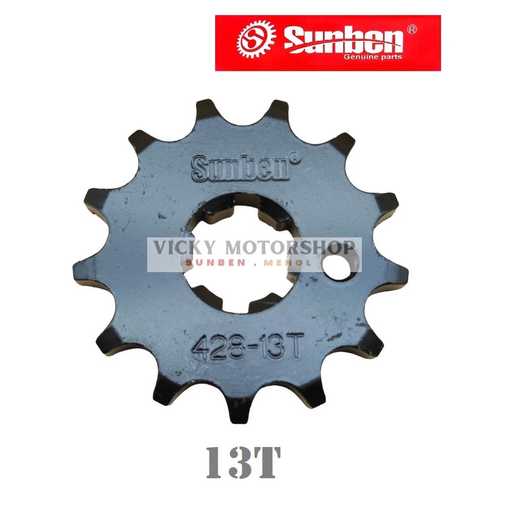 SUNBEN ENGINE SPROCKET FOR SNIPER135 SNIPER150 13T 14T 15T 16T Shopee