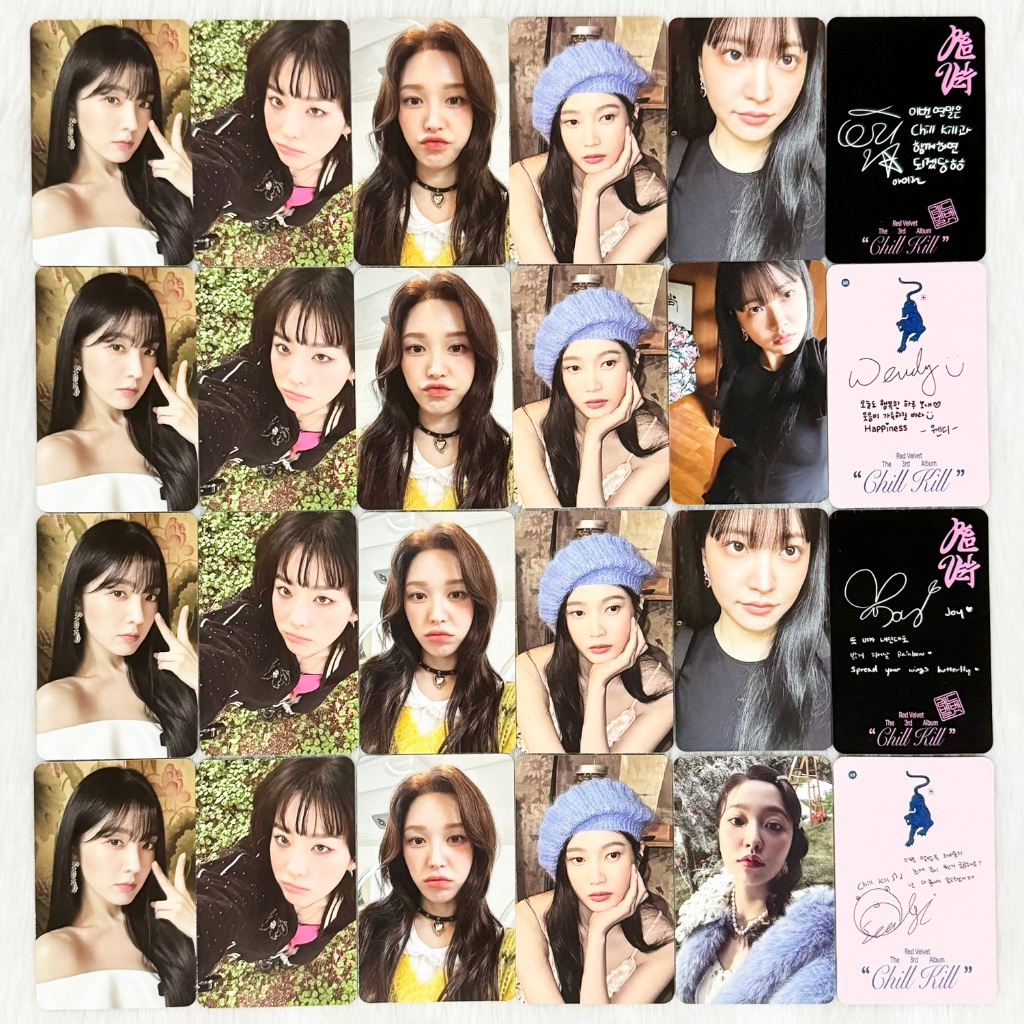 Red Velvet Chill Kill Album Photocard Onhand Official Shopee