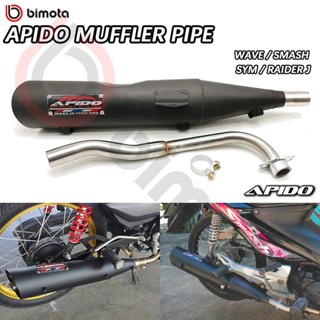 Apido Muffler Pipe V4 1set Wave 100 110 125 Xrm 110 SYM Smash