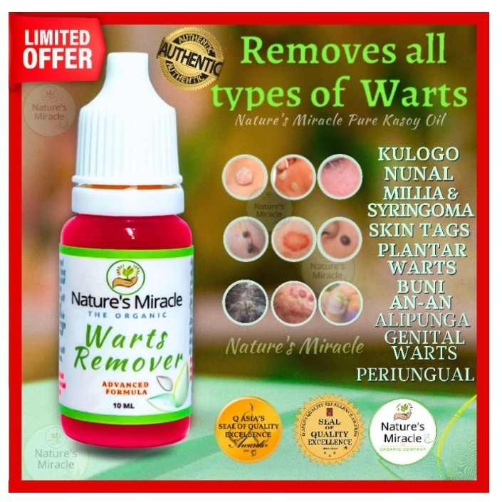 Natures Miracle Warts Remover Original Effective Pure Kasoy Oil