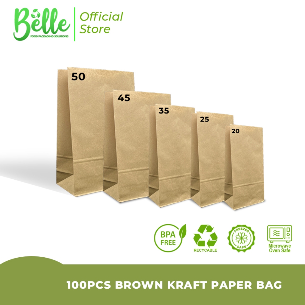 Belle Kraft Paper Brown Bag Eco Friendly And Biodegradable Paper Bag