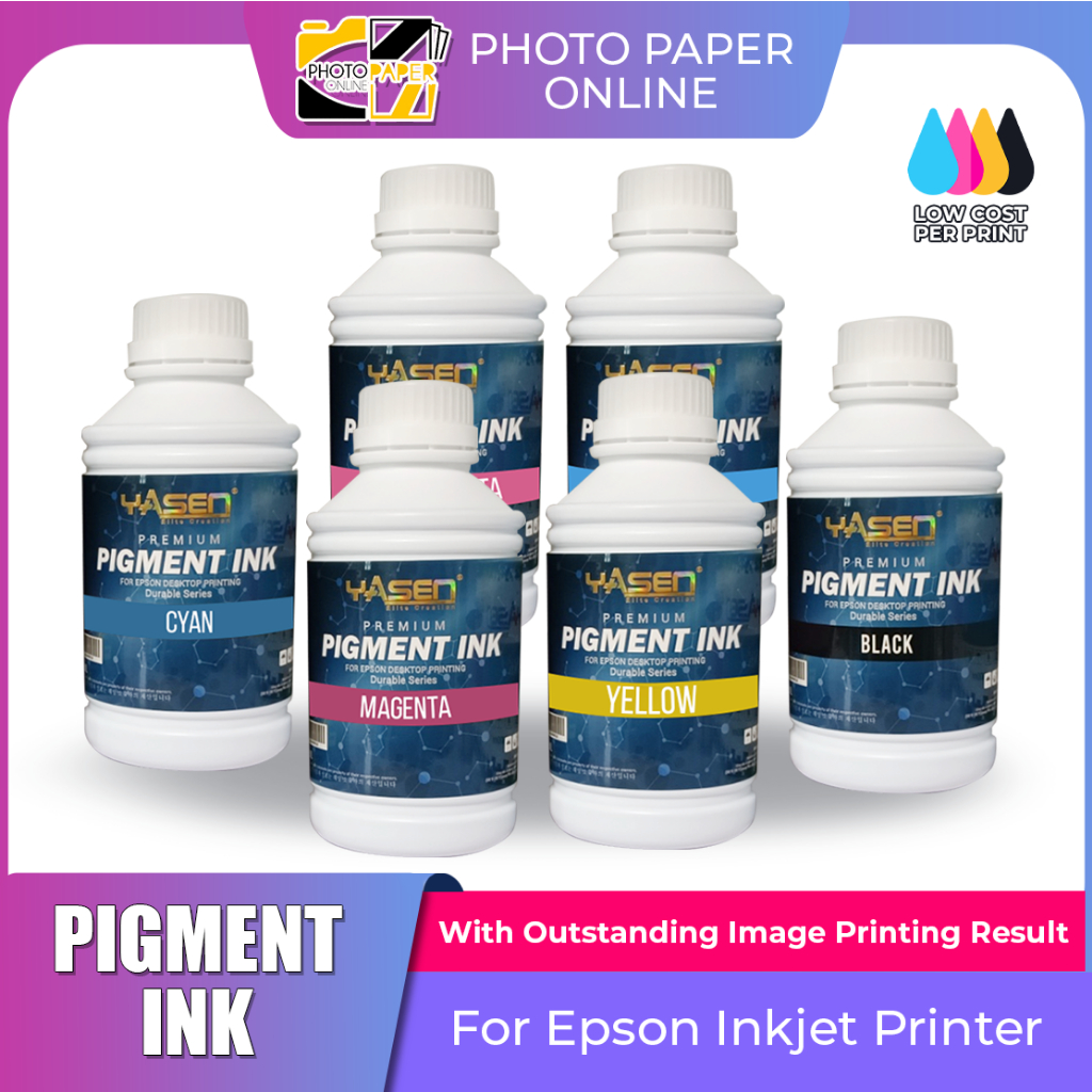 Ml Yasen Pigment Ink For Epson Pigment Ink For Inkjet Printers