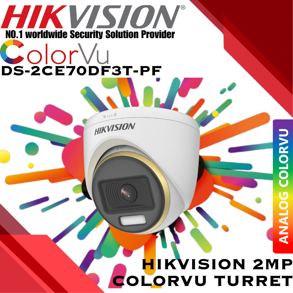 Hikvision Mp Colorvu Fixed Turret Camera Ds Ce Df T Pf Hikvision