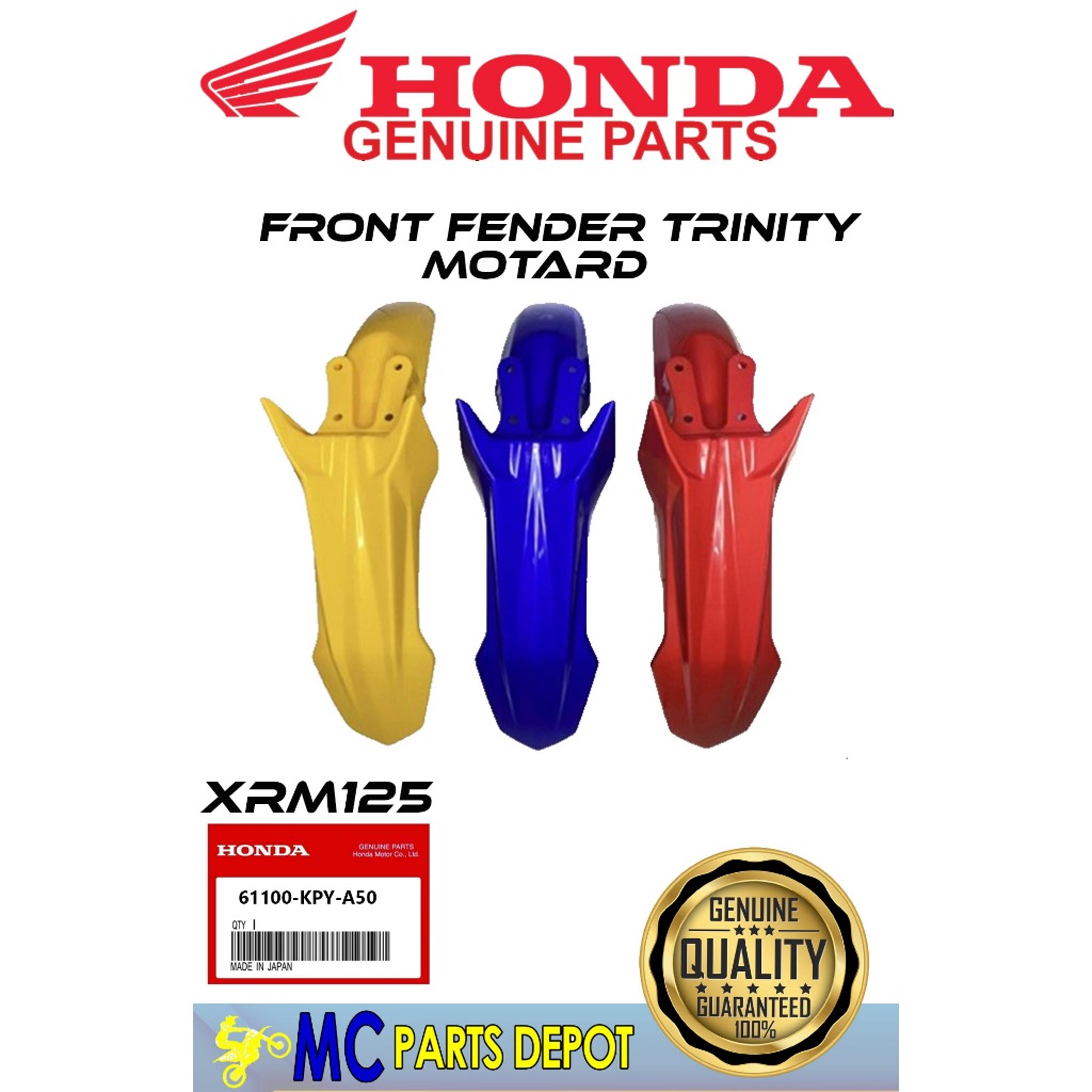 Honda Genuine Front Fender Red For Xrm Trinity Kpy A Zb