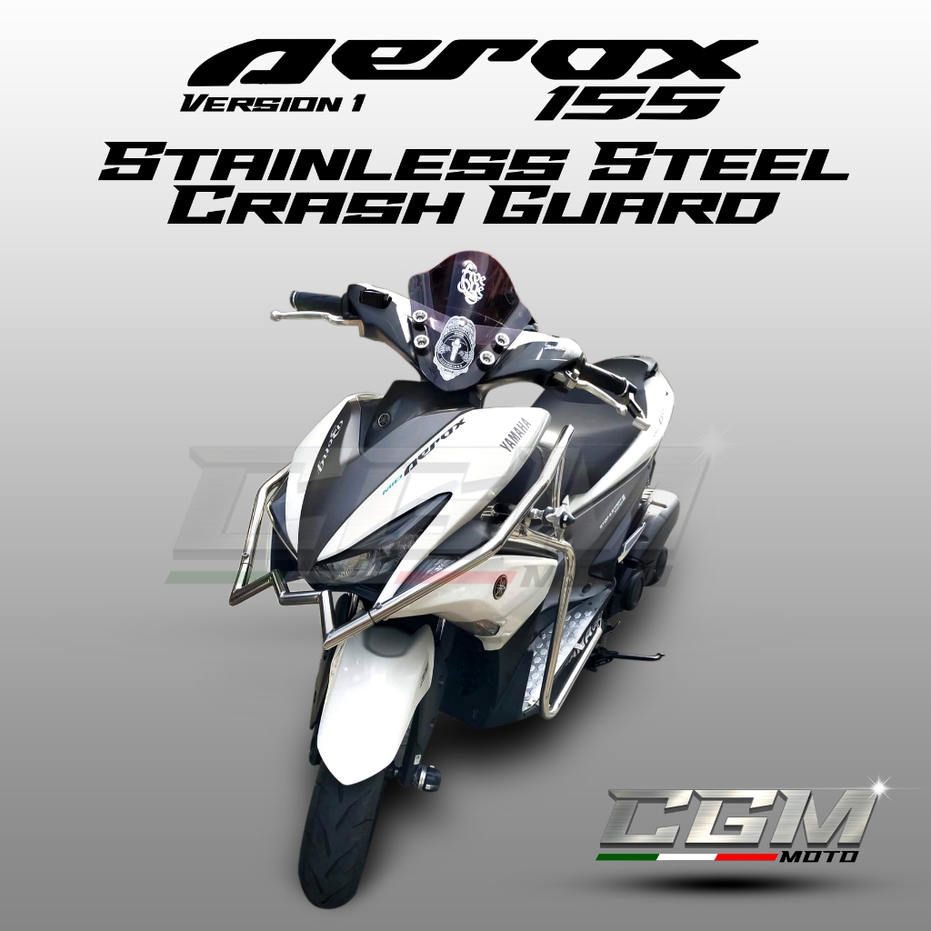 Full Armor Crash Guard Pure Stainless Steel For AEROX V1 AEROX