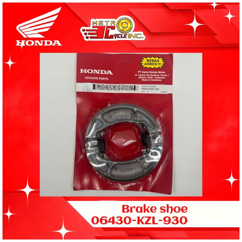 Honda Genuine Brake Shoe For Beat Click Airblade PCX150 Genio