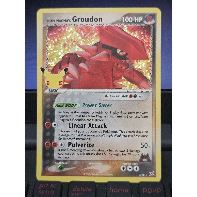 Team Magma S Groudon 9 95 Holo Rare Classic Collection Shopee