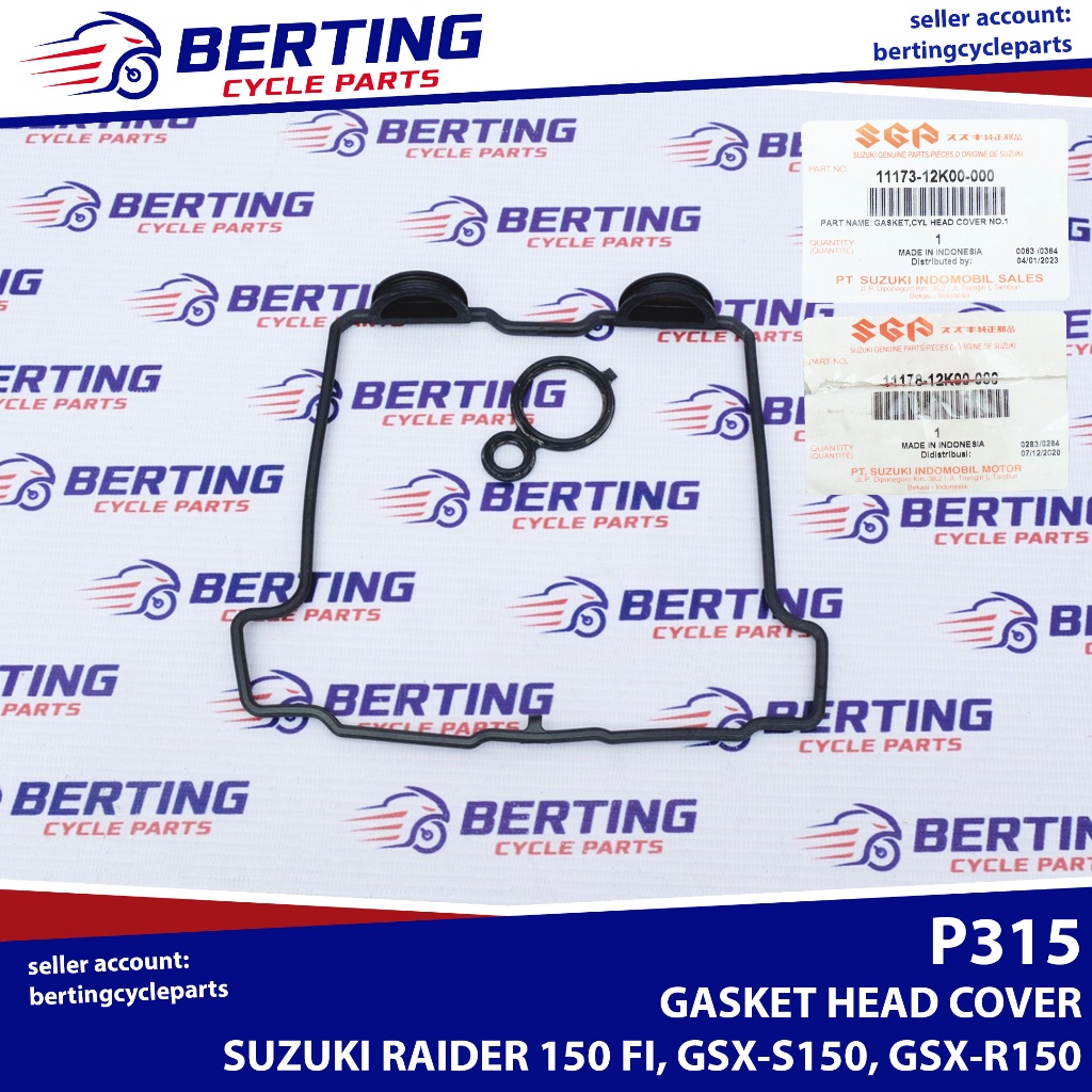 SGP GASKET HEAD COVER Suzuki GSX R150 GSX S150 Raider R150 FI 11173