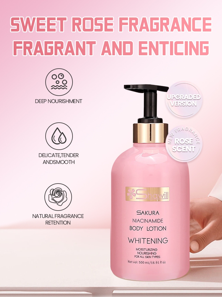 Shawill Niacinamide Body Lotion Sakura Blossom Care Whitening Lotion