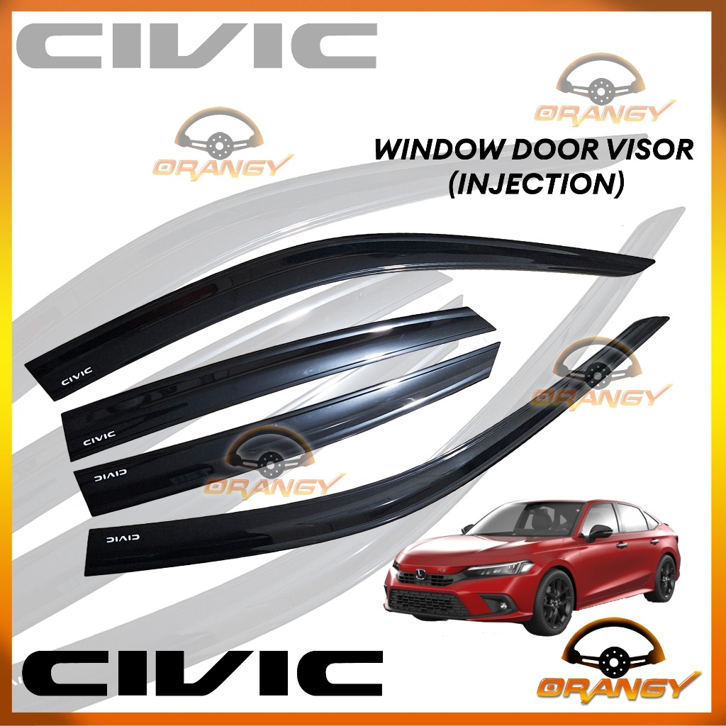 Honda Civic Sedan 2022 To 2024 OEM INJECTION Window Door Rain Visor