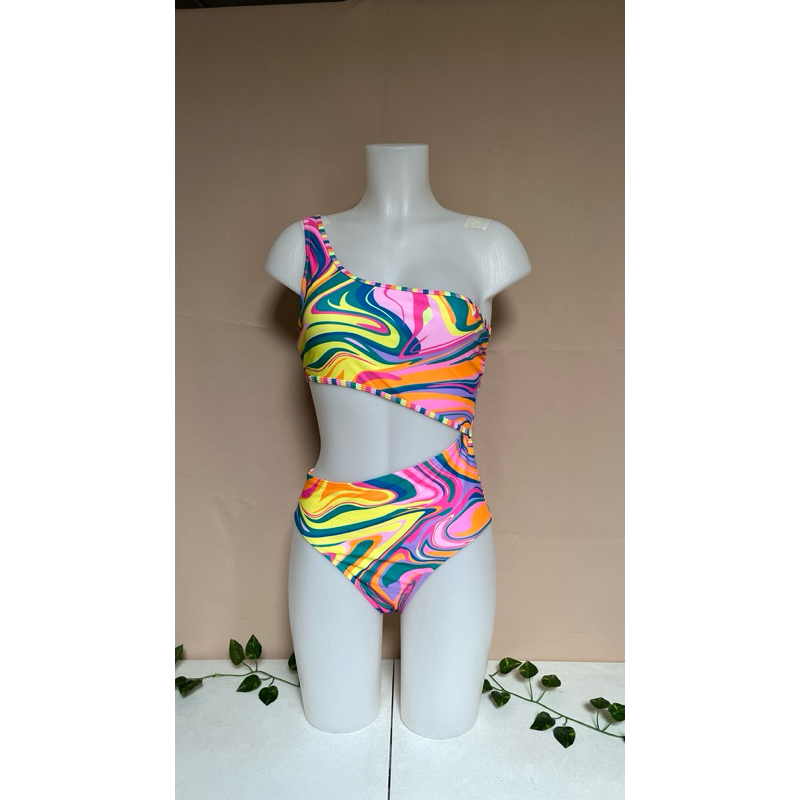 One Piece Padded Swimsuit Bikini Actual Photos Shopee Philippines