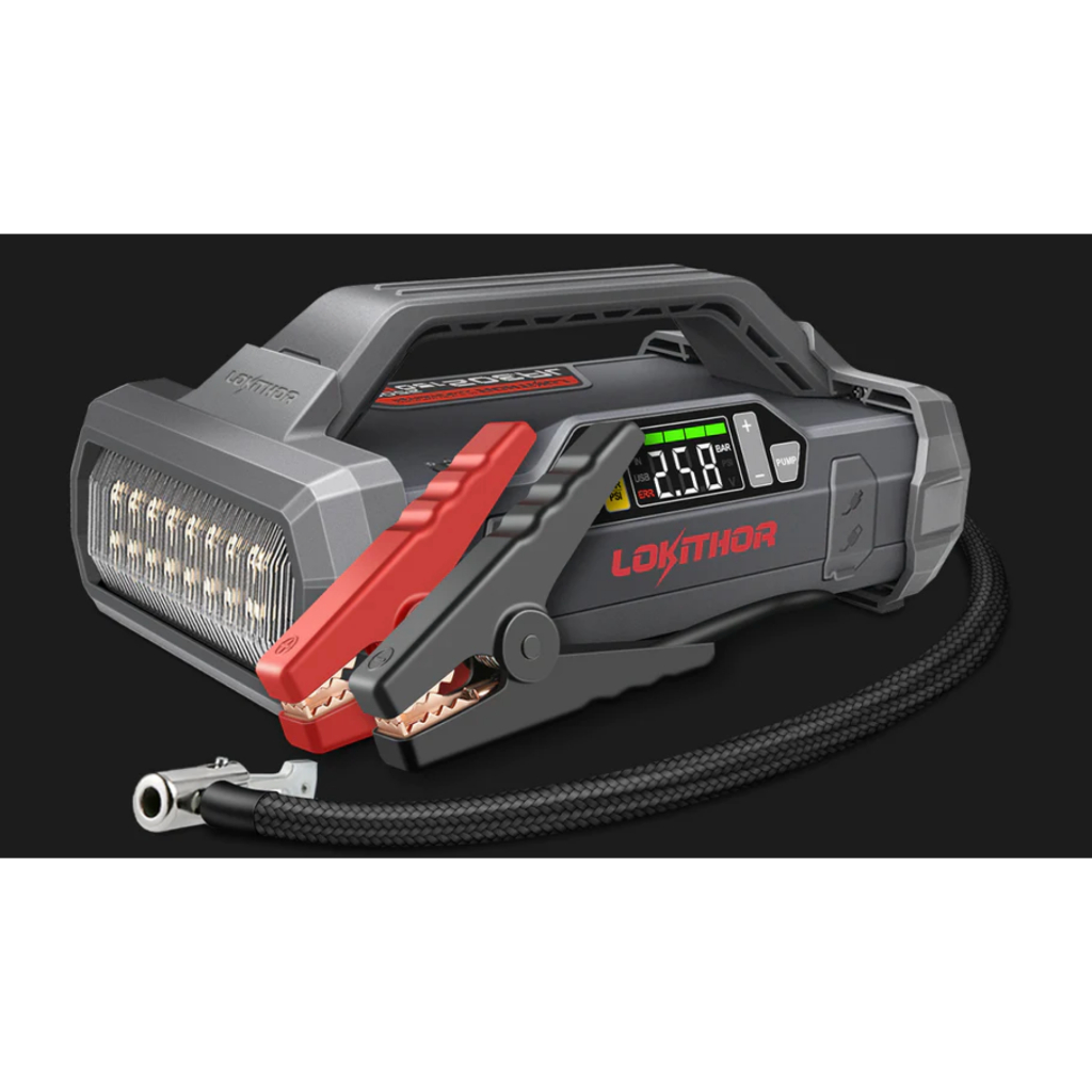 LOKITHOR JA 300 JA301 JA302 Jump Starter With Air Compressor 1500Amp