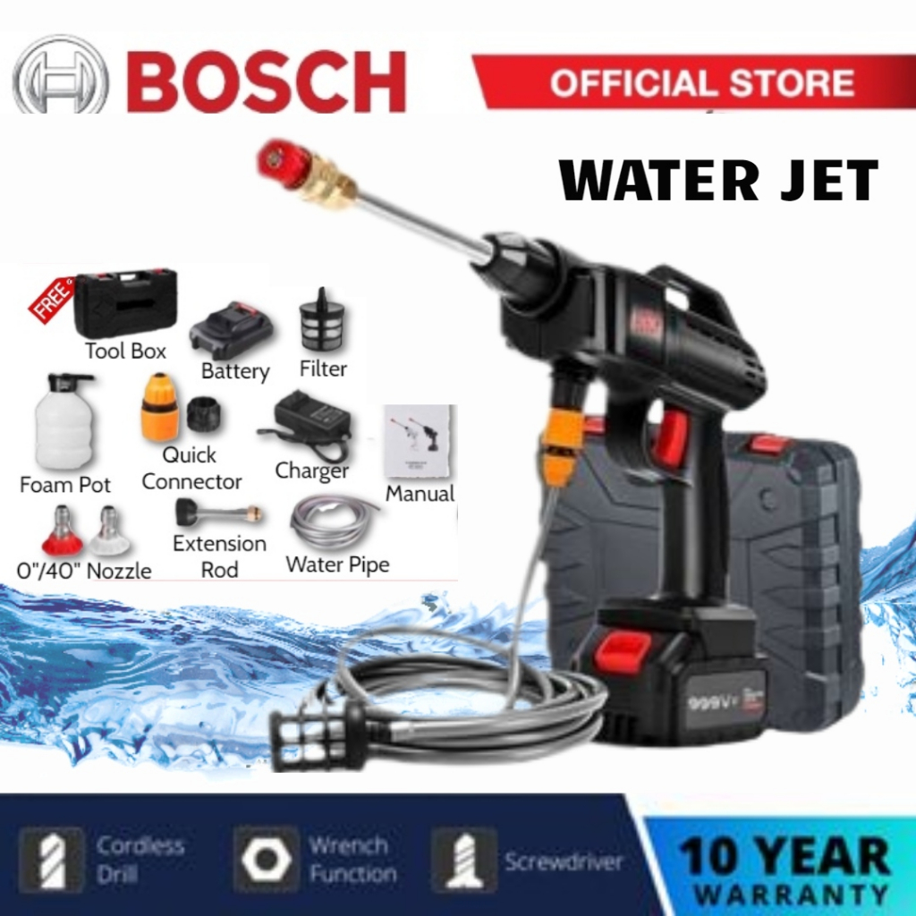 Bosch Vf Cordless Water Jet Portable Car Wash High Pressure Waterjet