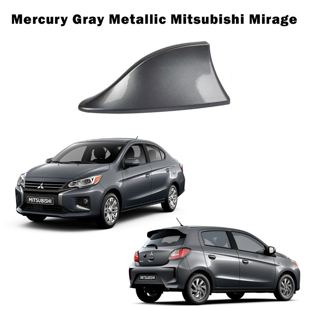 Mercury Gray Metallic Mitsubishi Mirage G And Hatchback Shark Fin