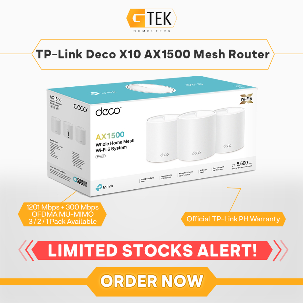 Tp Link Deco X Ax Whole Home Mesh Wi Fi Router Pack Pack