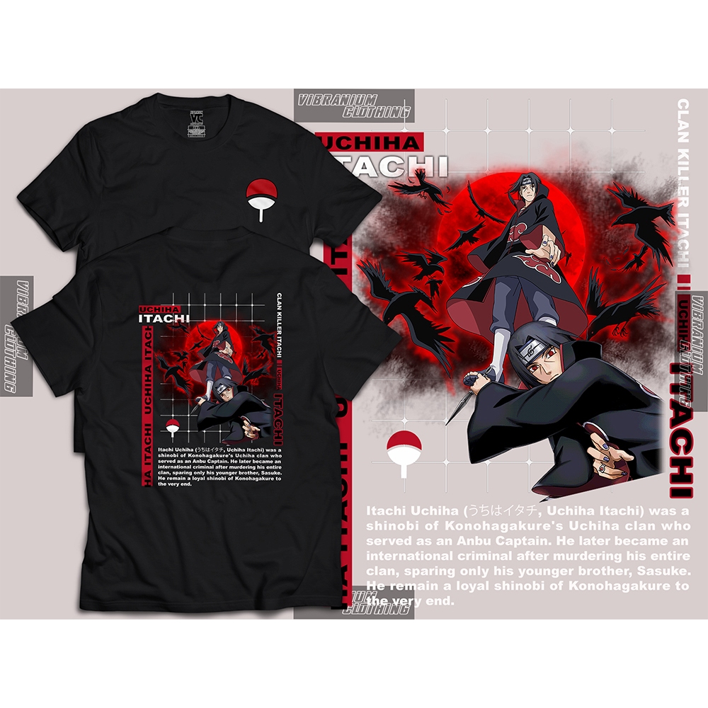 Men S Graphic T Shirt Naruto Anime Premium Quality Uchiha Sasuke Madara