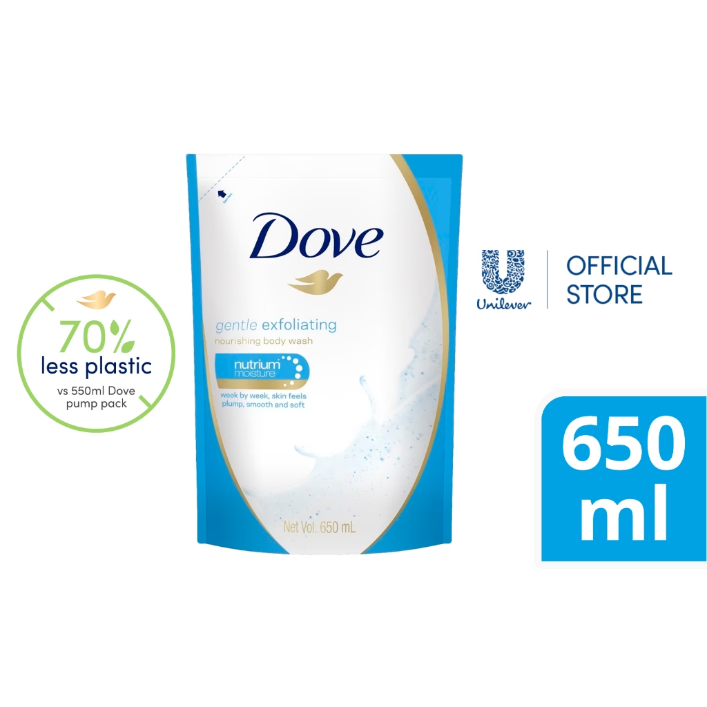 Dove Body Wash Gentle Exfoliating 650ml Refill Shopee Philippines