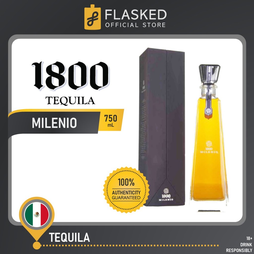 1800 Milenio Extra Anejo Tequila Aged In Cognac Barrels 750mL Shopee