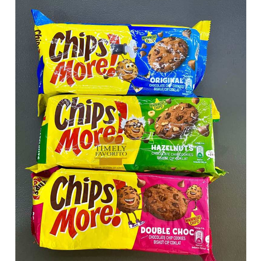 Chips More Original Hazelnuts Double Chocolate Cookies G Shopee