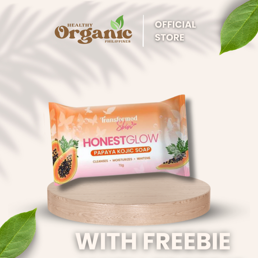 Honest Glow Kojic Bar Soap Whitening Glutathione Papaya Face Body