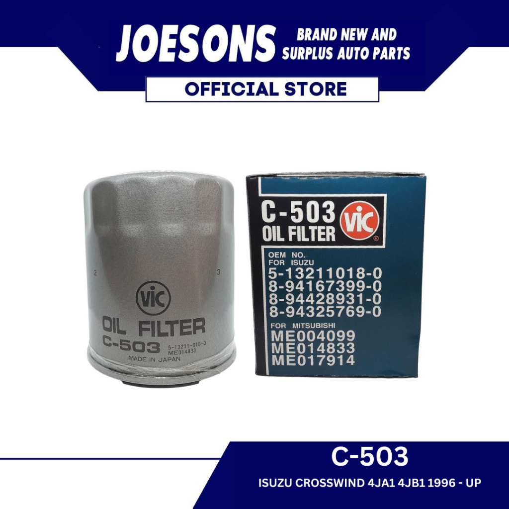 C Oil Filter Japan For Isuzu Crosswind Jb Ja Up Vic