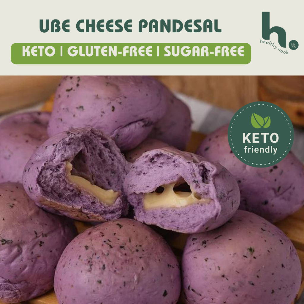 Keto Ube Cheese Almond Pandesal 8pcs Shopee Philippines