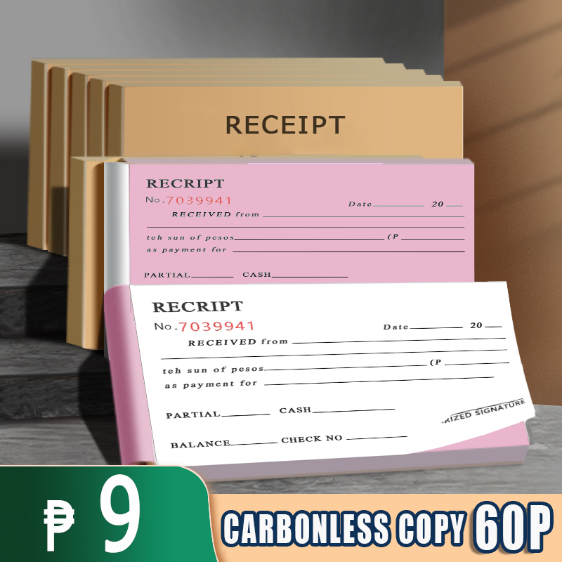 60 Pages 3ply Duplicate Receipt Carbonized Resibo Receipt Paper