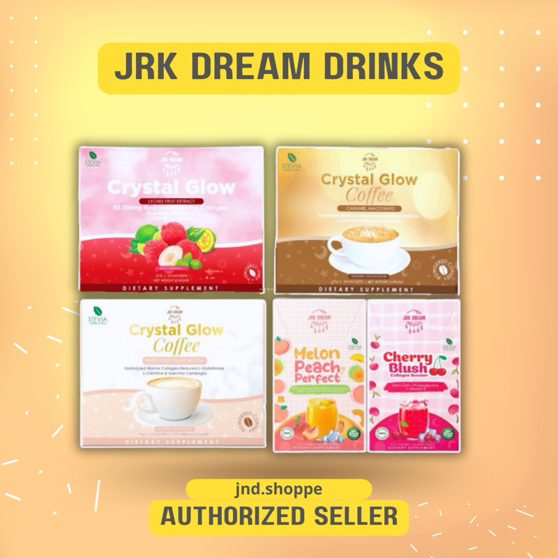 Crystal Glow COLLAGEN Drink MELON PEACH CHERRY BLUSH JRK DREAM