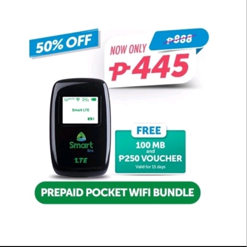 Smart Bro Prepaid Lte Advance Boosteven Pocket Wifi Sealed M T