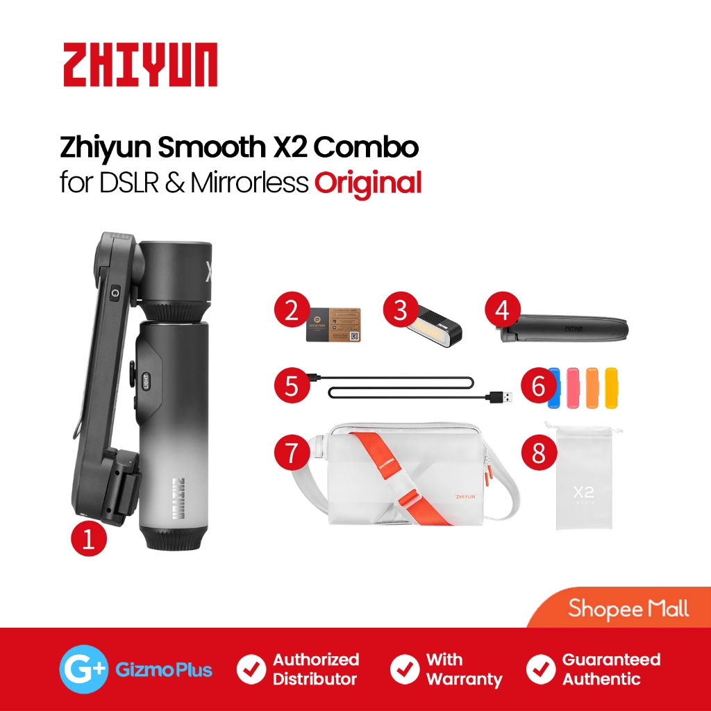 Zhiyun Smooth X Gimbal Stabilizer With Extendable Handheld Black