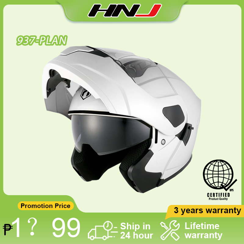 Hnj Men S Motorcycle Helmet Open Face Modular Motor Full Face