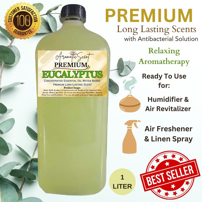 PREMIUM EUCALYPTUS Scent 1L Water Based Essential Oil For Humidifier