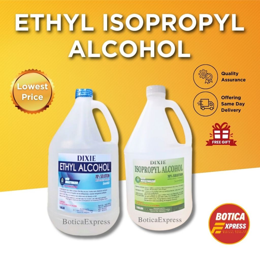 Isopropyl Ethyl Alcohol W Moisturizer Gallon Dixie Shopee