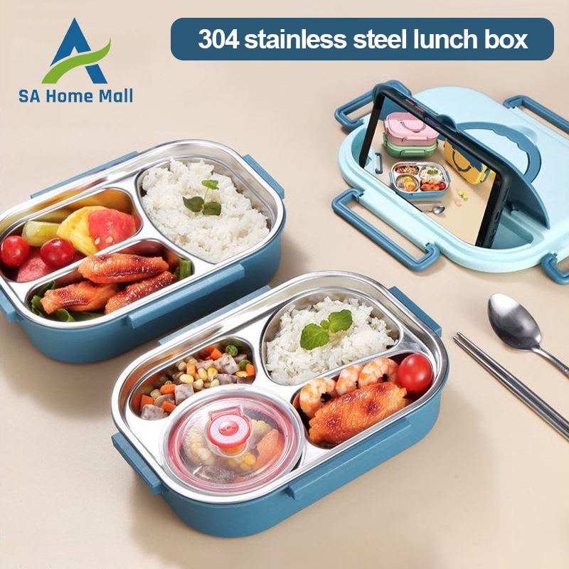 304 Stainless Steel Insulated Lunch Box With Soup Bowl Leak Proof Bento