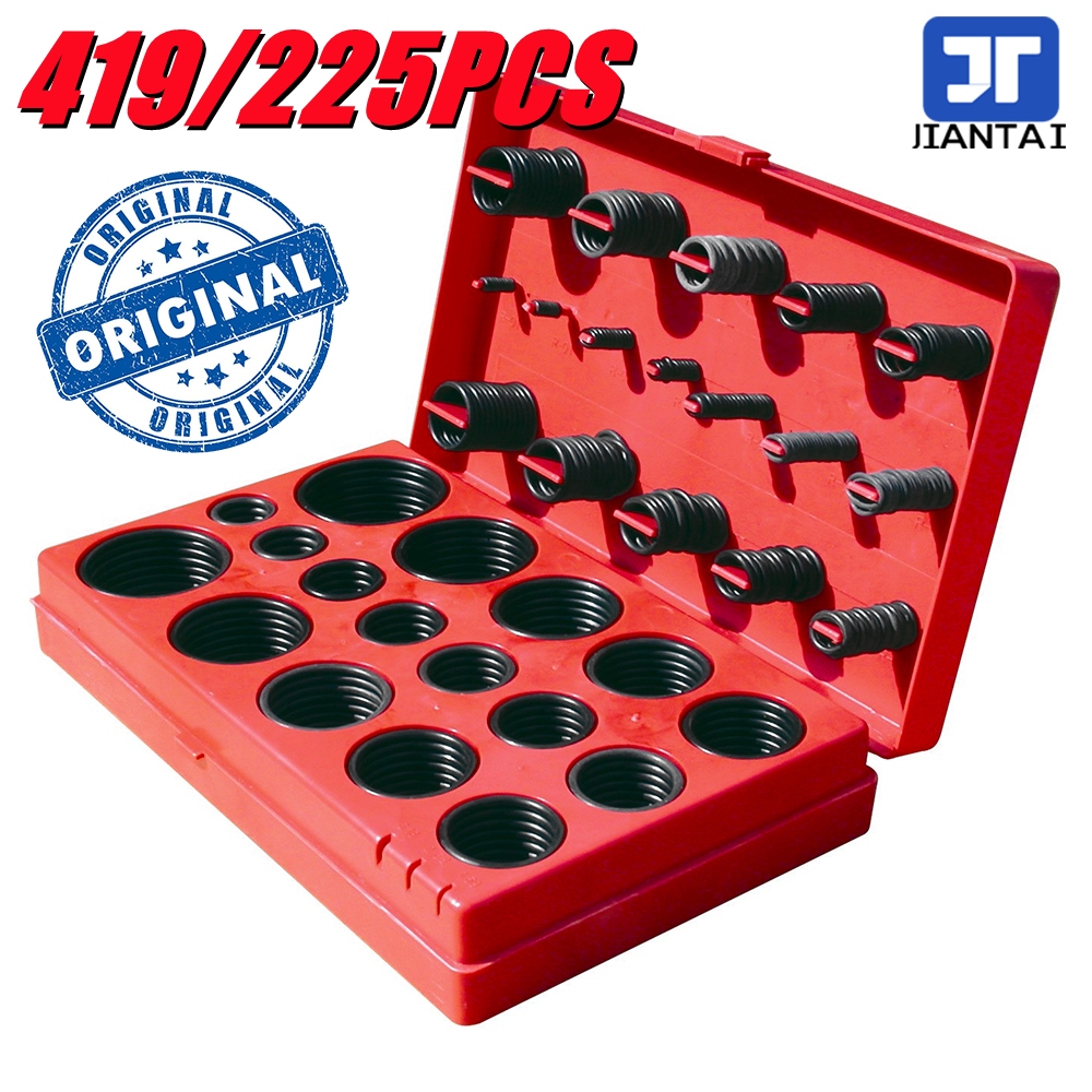 419pcs O Ring Assortment Set Seal Gasket Universal Rubber O Ring Kit