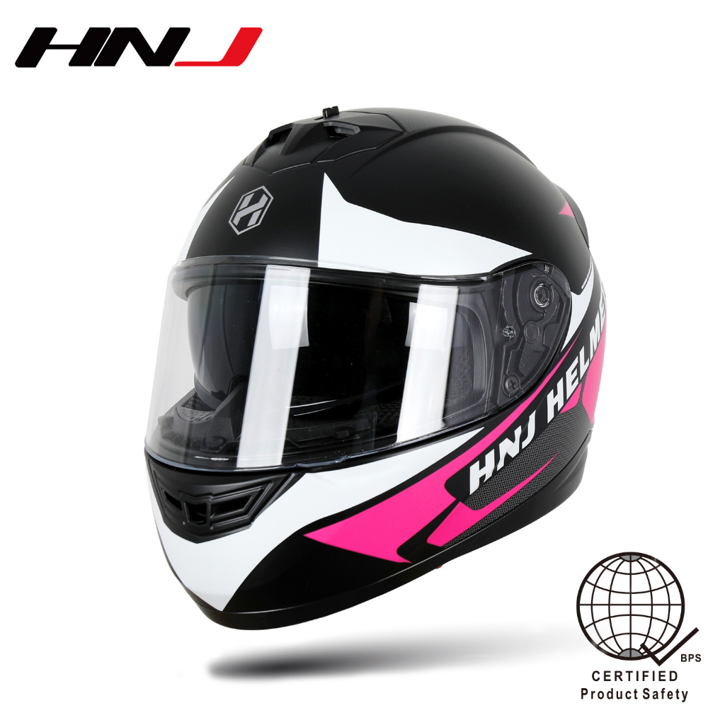 Hnj M Full Face Dual Visor Motorcycle Helmet For Women And Men