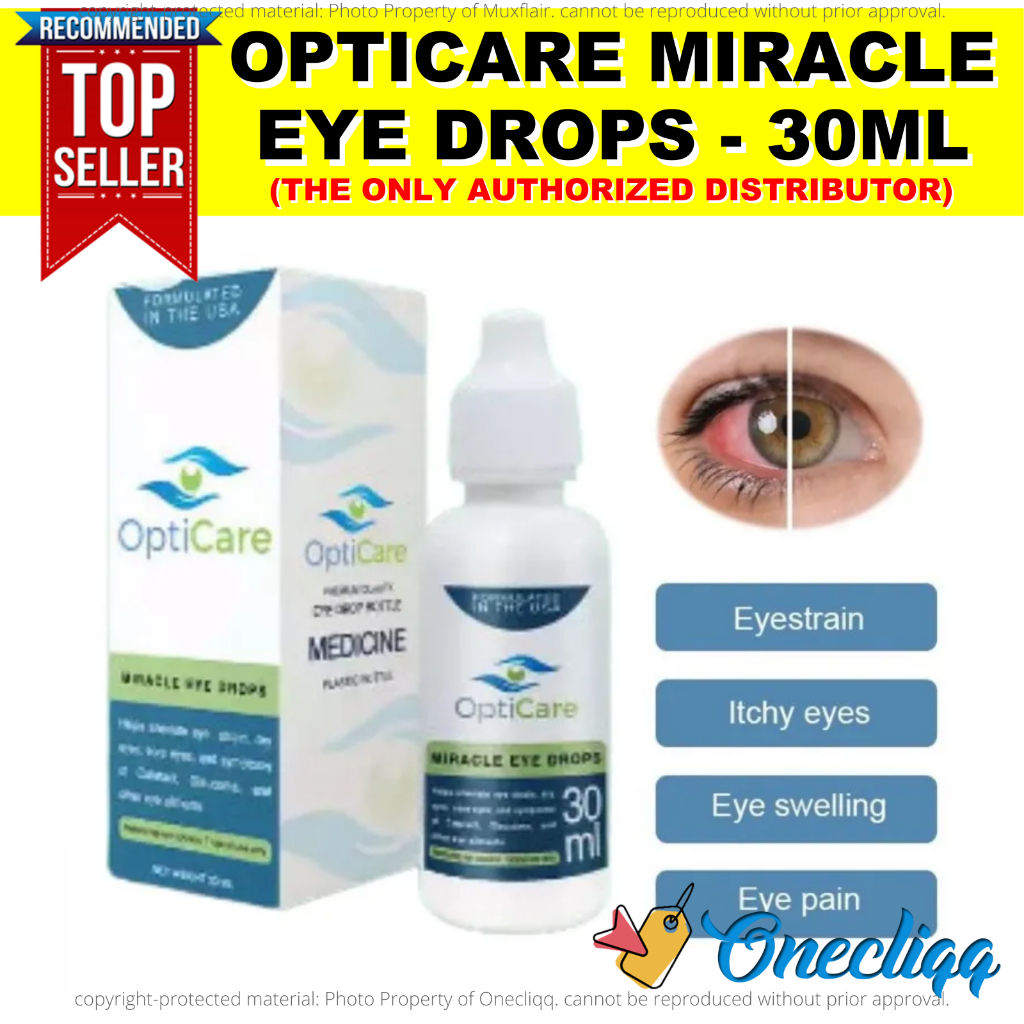 Opticare Miracle Eye Drops Original For Eye Strain Dry Eyes Symptoms