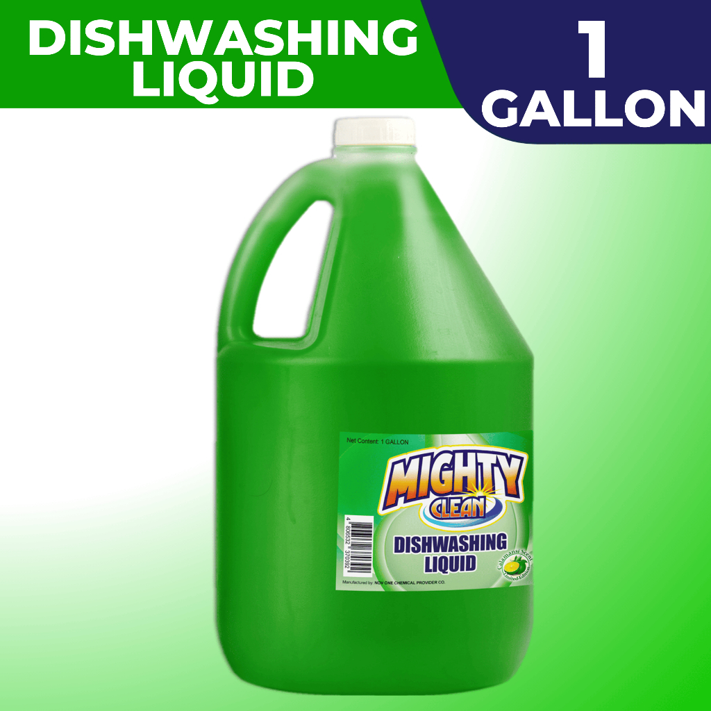 Mighty Clean Dishwashing Liquid Calamansi Dwl Green Gallon