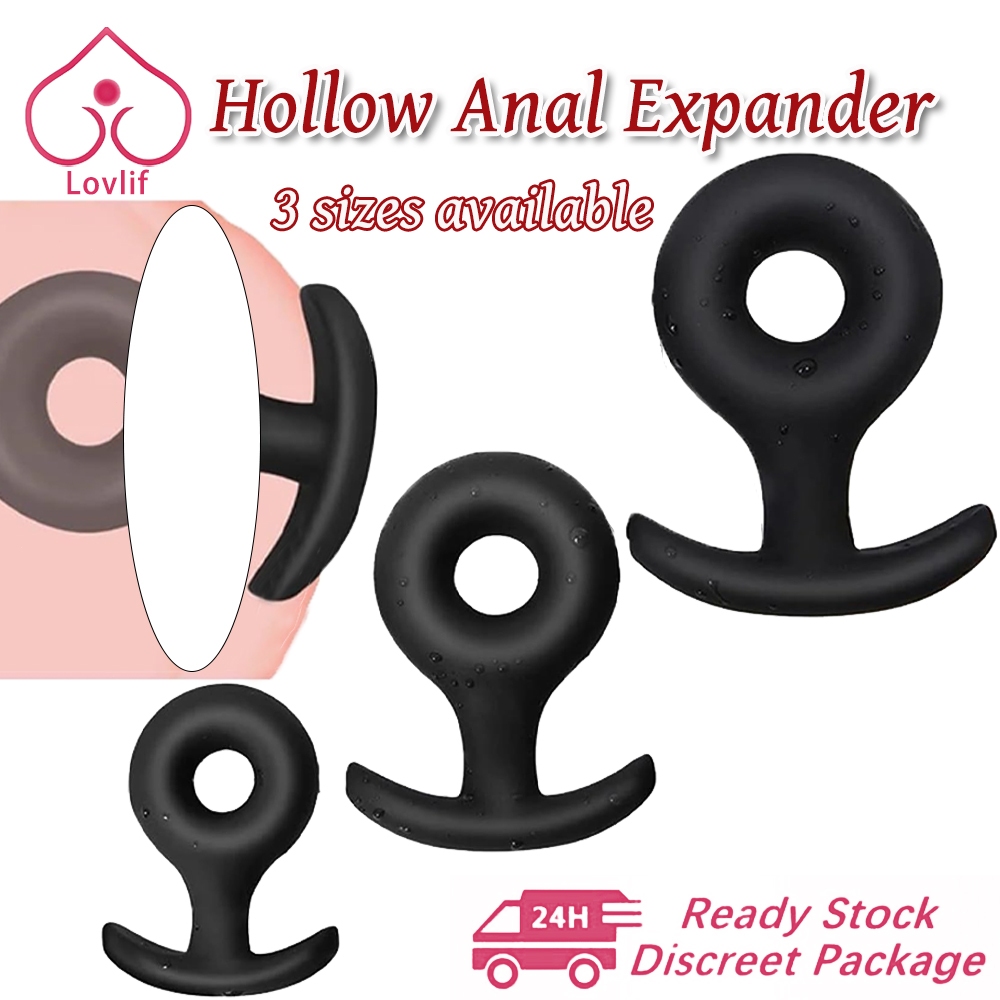 Anal Plug Hollow Anal Expander Butt Plug Anus Dilator Silicone Anal