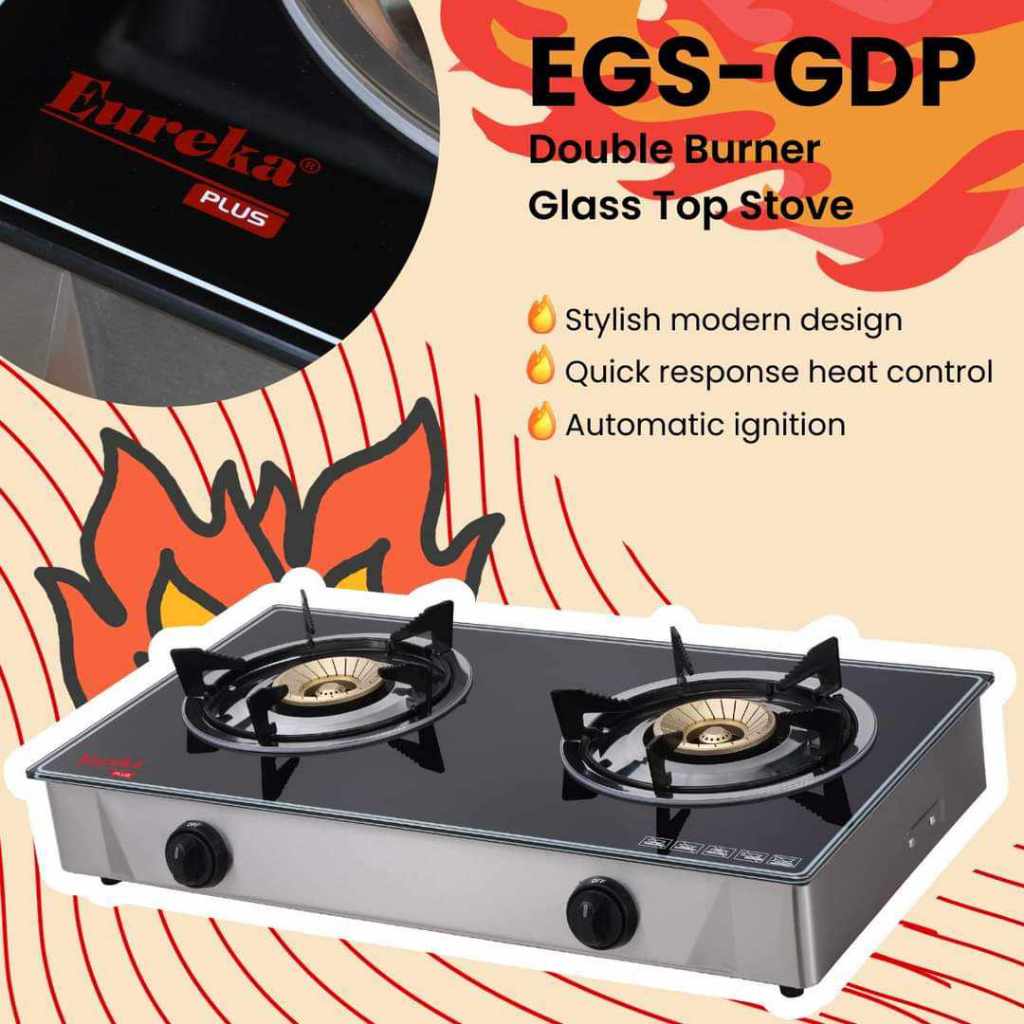 Glass Top Burner Gas Stove Eureka Brand Shopee Philippines