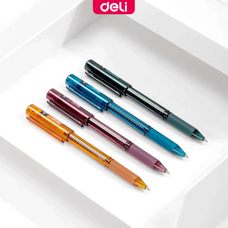 Deli Nusign 0 5mm Gel Pen Black Ink Writing Ballpen Black Refill NS766