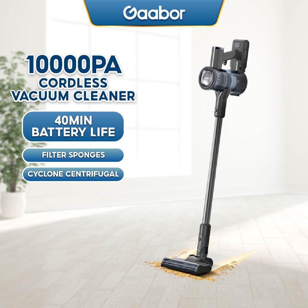 Gaabor Vacuum Cleaner Powerful Suction Lightweight Cordless 10 000pa