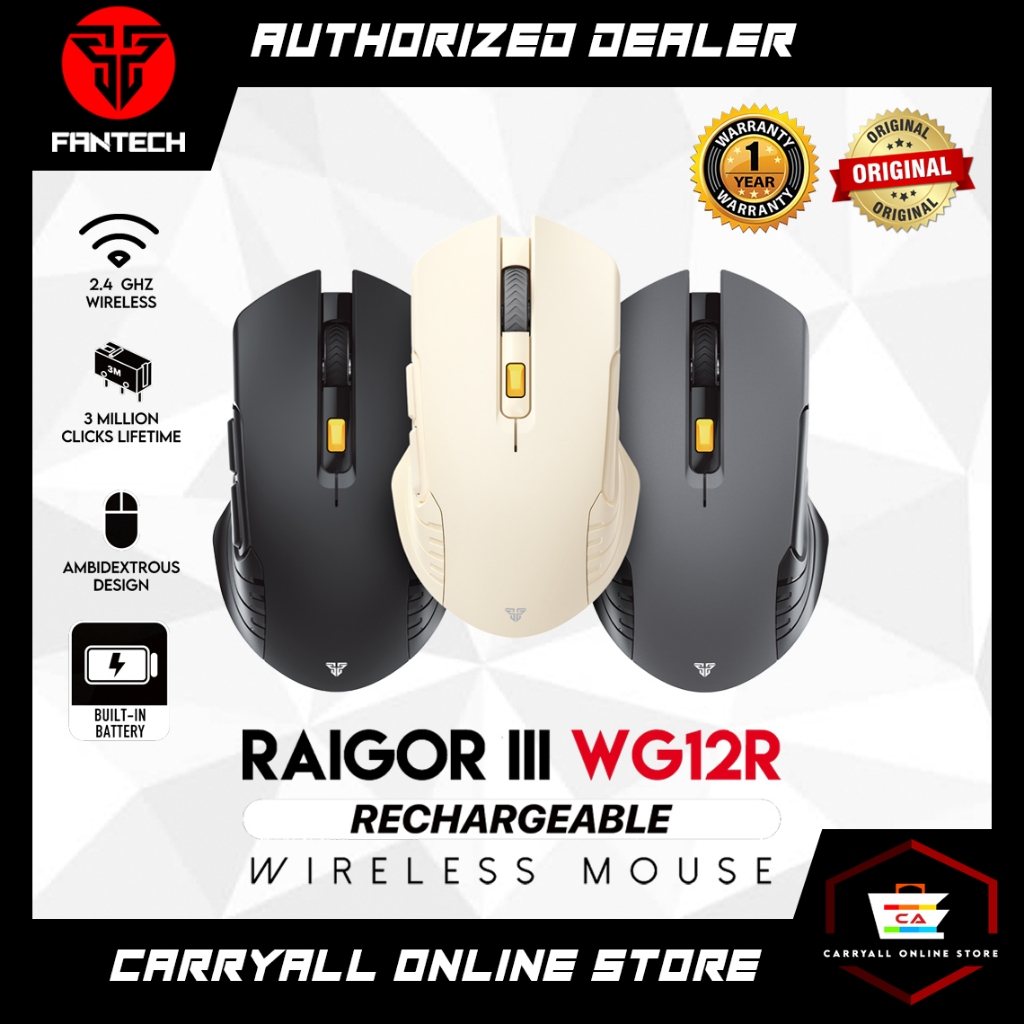 Fantech Raigor III WG12R Rechargeable 2 4 GHZ Wireless Mouse