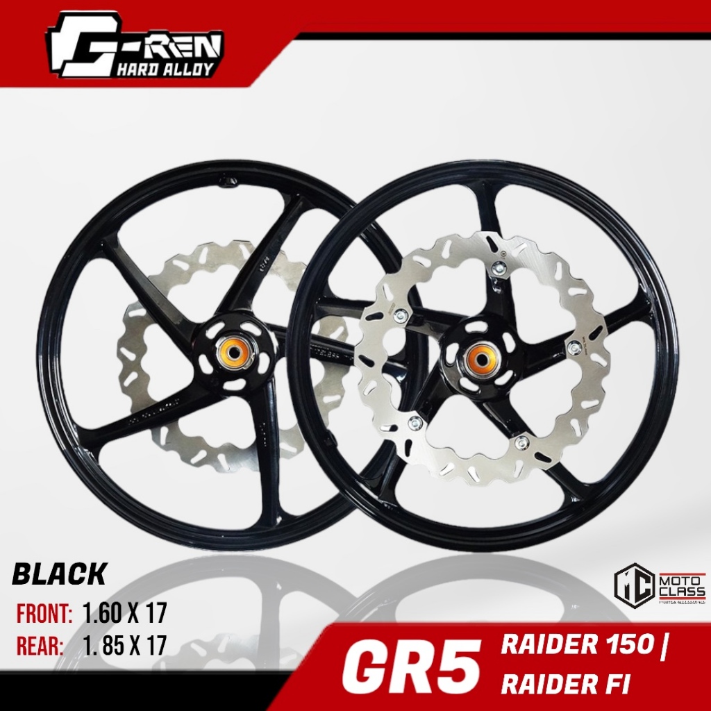 G REN MAGS RAIDER 150 FI GR5 REAR 1 85 FRONT 1 6 Shopee Philippines